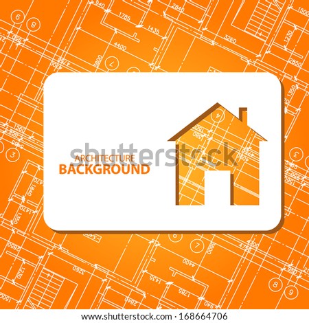 New Architecture Card For Any Design. Vector Illustration