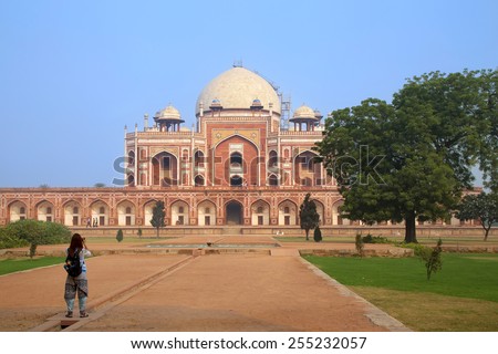 Humayun's Tomb in Delhi, India. It was the first garden-tomb on the Indian subcontinent.