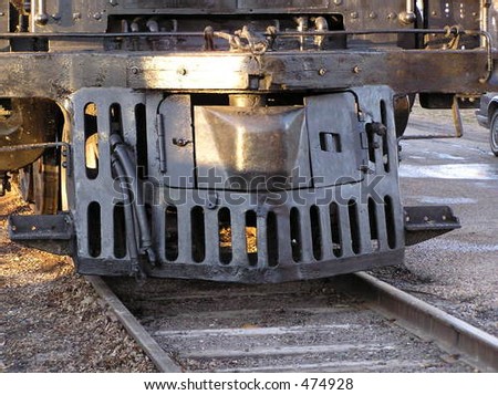 front end of steam train engine