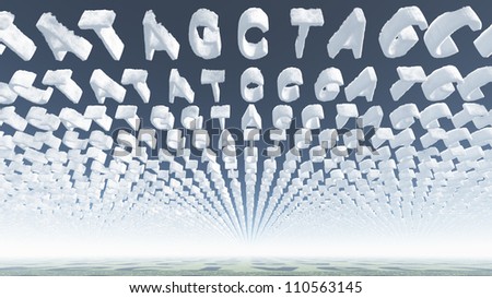 Genetic Letters Clouds Stock Photo 110563145  Shutterstock