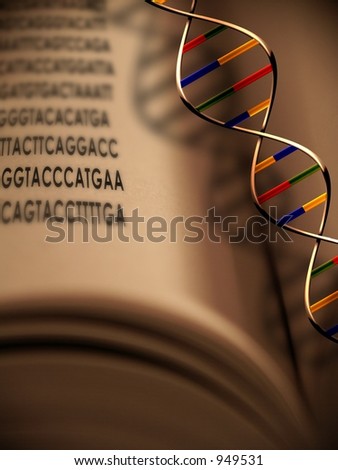 dna strand and gentic code