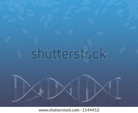 DNA magic features a DNA strand pills and a tiny magic wand against a textured background