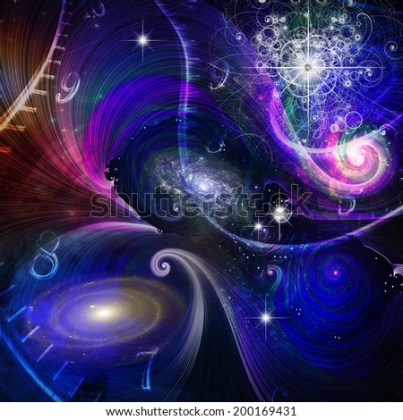 Space Time and Quantum Physics Elements of this image furnished by NASA