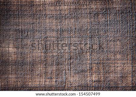 old handmade rough hemp fiber cloth texture