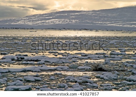 Ice melting in arctic area