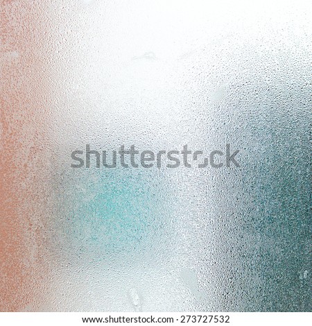 Frosted glass texture with water steam