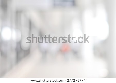 White blur abstract background from building hallway (corridor)