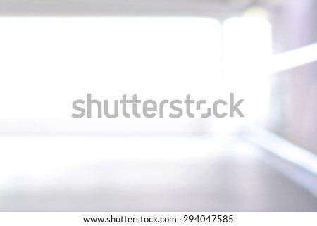 Blur white room  abstract background with bright light