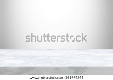 Stone table top on gray  gradient abstract background  - can be used for display or montage your products