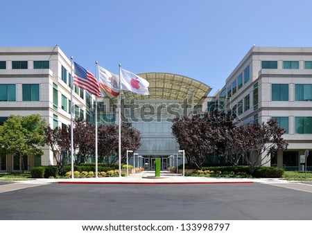 CUPERTINO, CA, USA - SEPTEMBER 4, 2011: Apple Inc Headquarters at One Infinite Loop.