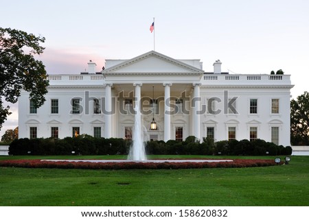 White House In Washington, Dc, Usa.