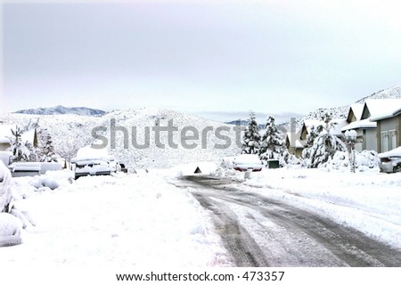 Snowy Winter Street