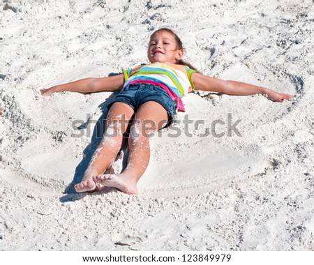 Angel in the sand