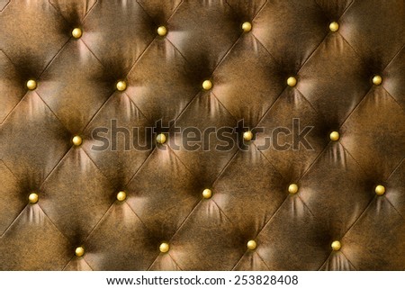 New brown and yellow leather couch textured