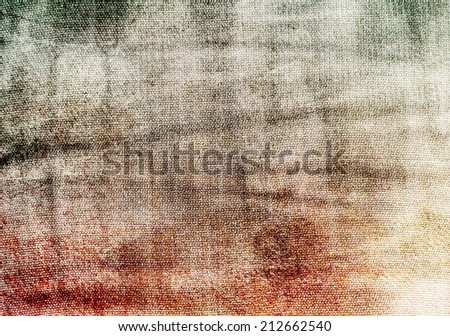 Old dirty grunge fabric textured material. Filtered color.