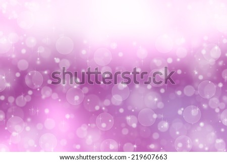 Falling snow in winter abstract background.Pink abstract background.