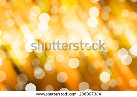 Blurred Lights on yellow background or Lights on yellow background.