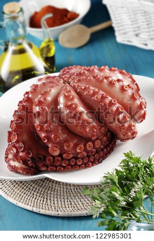 cooked octopus