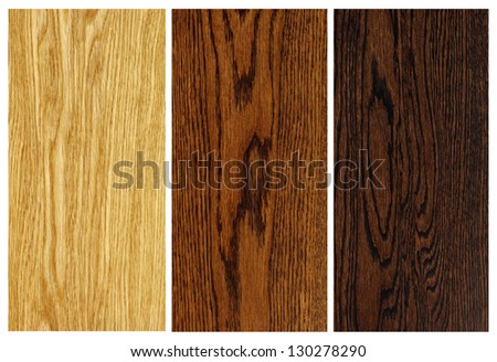 oak wood grain samples