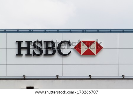 Dubai December 22: Hsbc Bank Branch In Dubai. As Of 2012 It Is The World\'S Third-Largest Banking And Financial Services Group. December 22, 2013 In Dubai, Uae