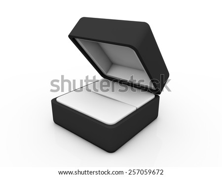 jewel box isolated on white background