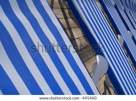 Deck chair abstract