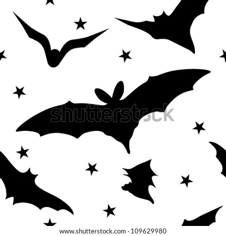 Black Halloween Bats