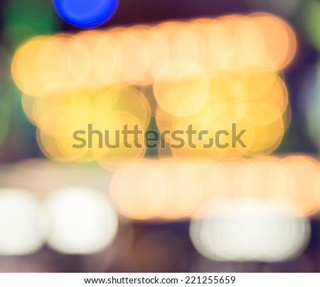Indoor light bokeh blur abstract background pattern