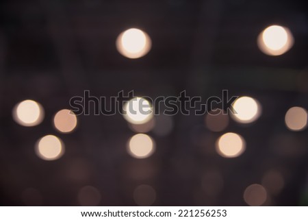 Indoor light blur abstract background light vintage