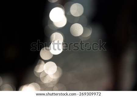 Blur bokeh of sunlight with shadow abstract background