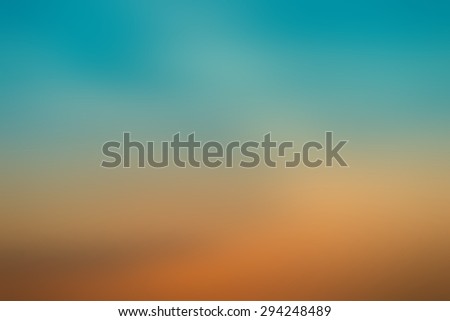 Blur abstract Gradient orange and aqua blue  abstract background  illustration