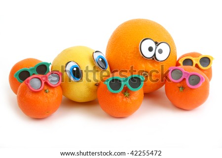 Funny Pictures Of Oranges. stock photo : Funny orange,