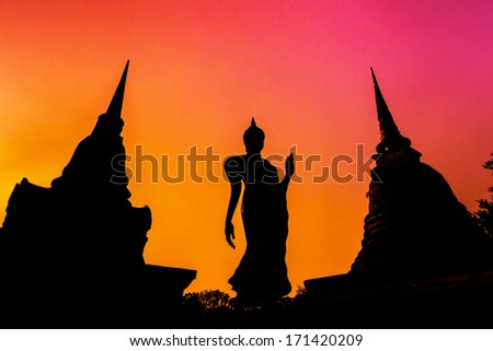 Sukhothai historical park at Sukhothai province in Thailand Sukhothai historical park at Sukhothai province in Thailand