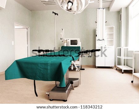 Medical-diagnostic equipment room. Therapeutic and diagnostic rooms with medical equipment.