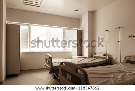 Therapeutic and diagnostic rooms with medical equipment. Medical-diagnostic equipment room.