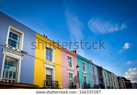 Notting Hill Houses In Portobello Road Market