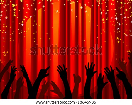 Stage Curtains Clipart