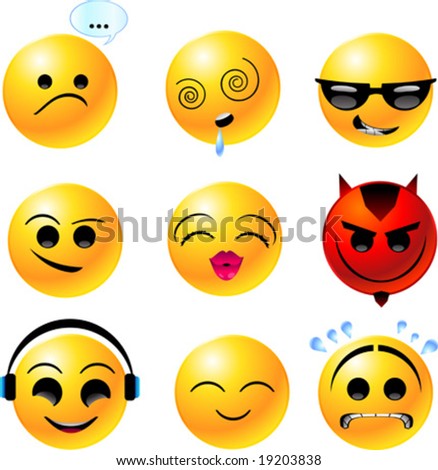 smiley emoticons faces. of emoticon Smiley face