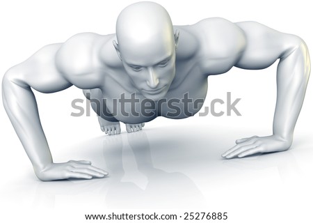 man doing Push ups,