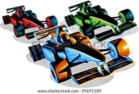 F1 Car Illustration