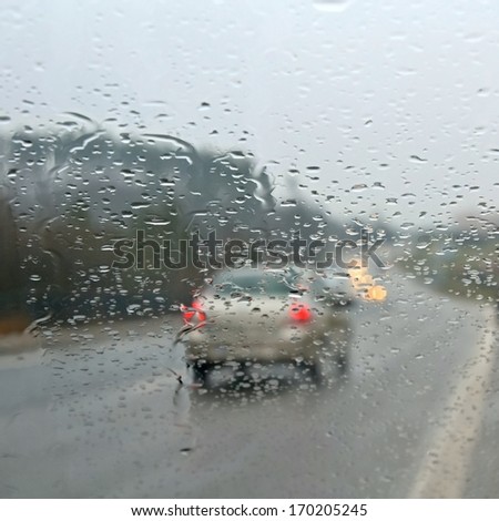 rain road