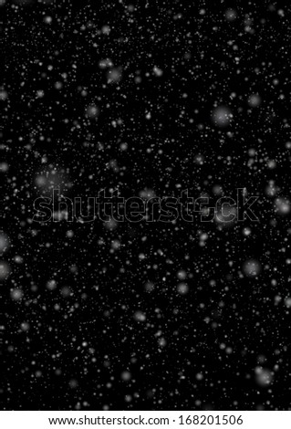 Snow backdrop isolated on a black background. Easy to compose over by setting to Screen opacity mode.