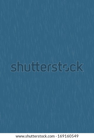 Rain isolated on blue background.