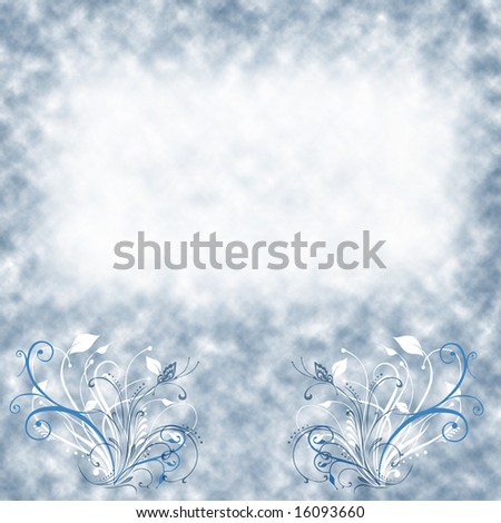 Background with flower pattern and place for text editing
