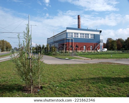 LIEPAJA, LATVIA - OCTOBER 5, 2014: Town dry cleaner service is located in industrial building on Tukuma street.