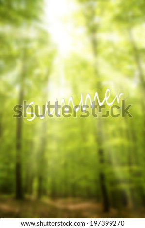 natural green background with text