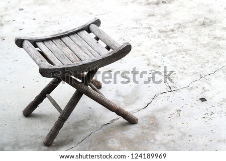 Old wooden chair background