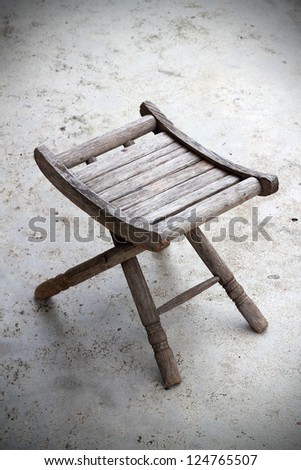 Old wooden chair background