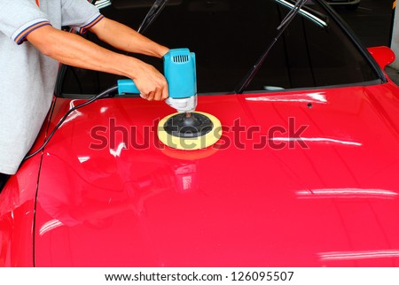 Orbital polisher car