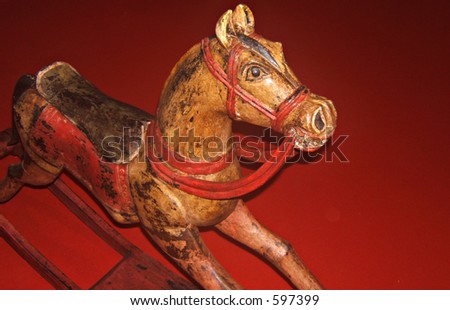 portrait of a rocking horse
